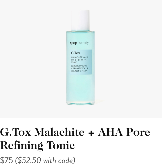 G.Tox Malachite + AHA Pore Refining Tonic