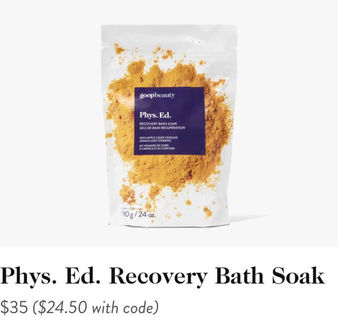 Phys. Ed. Recovery Bath Soak