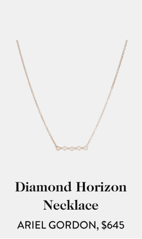Diamond Horizon Necklace ARIEL GORDON, $645