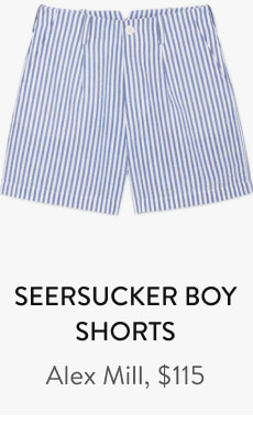 Seersucker Boy Shorts Alex Mill, $115