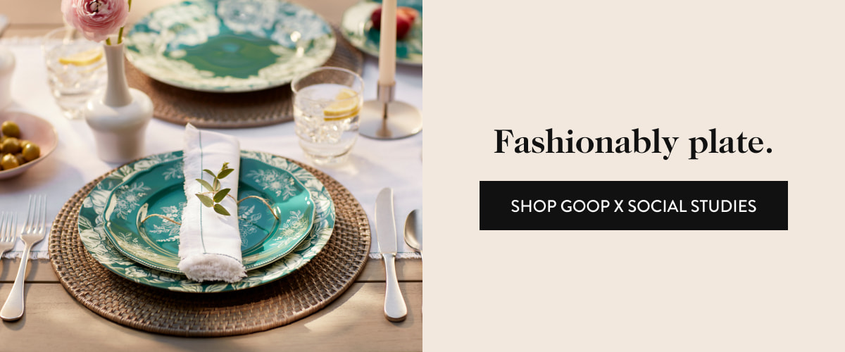 Fashionaly plate - shop goop x social studies 