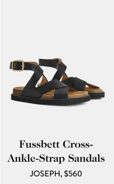 JOSEPH Fussbett Cross-Ankle-Strap Sandals US $560.00