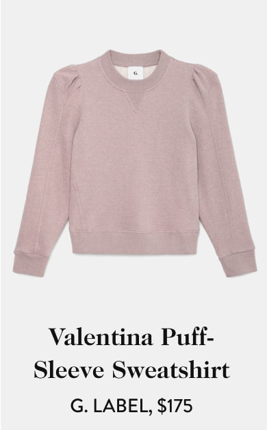 Valentina Puff-Sleeve Sweatshirt G. Label, $175