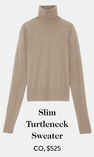 Slim Turtleneck Sweater Co, $525