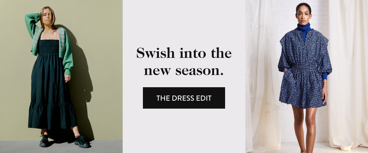 Swish into the new season. THE DRESS EDIT