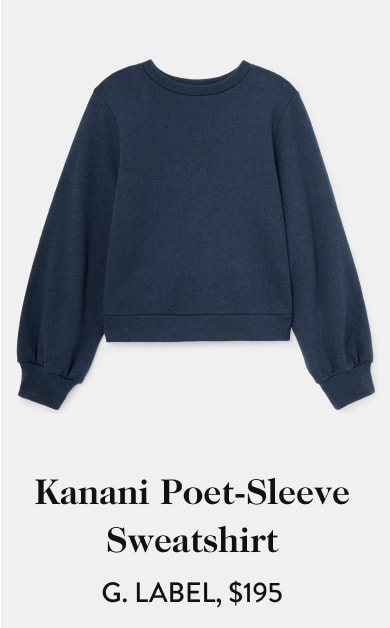 Kanani Poet-Sleeve Sweatshirt g. label, $195