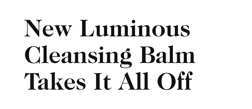 New Luminous Cleansing Balm Takes It All Off