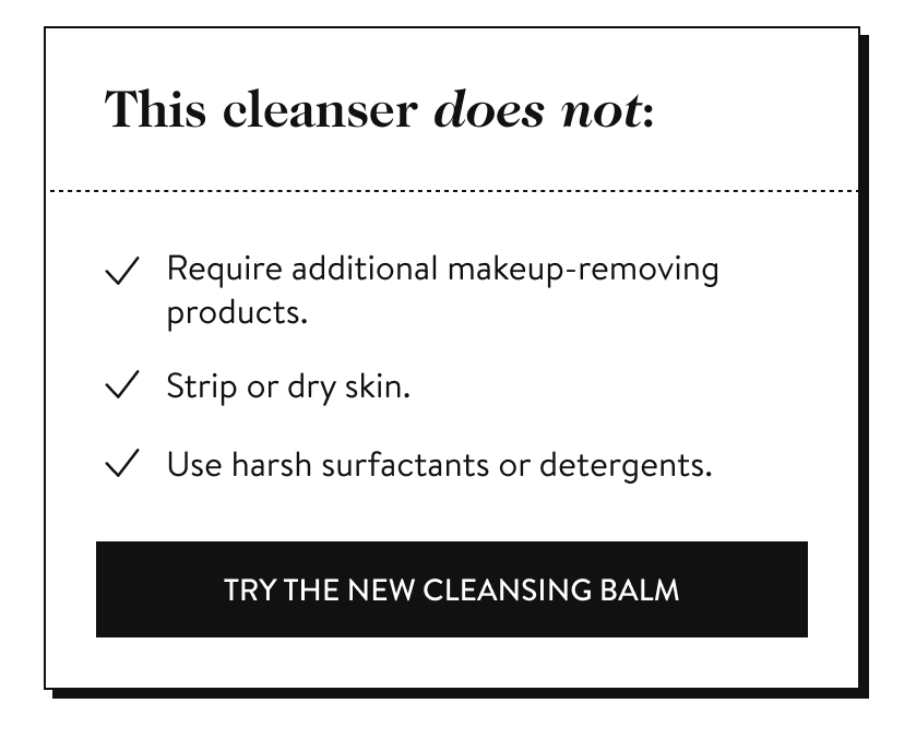 Try The New Cleansing Balm