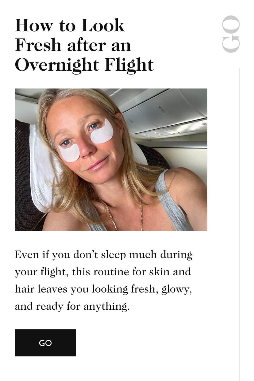 How to Look Fresh after an Overnight Flight