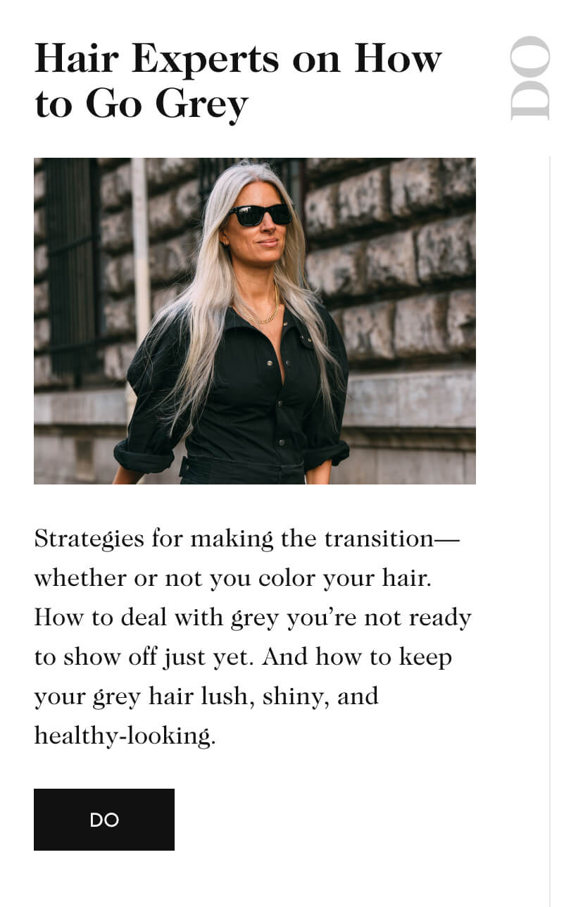 Hair Experts on How to Go Grey