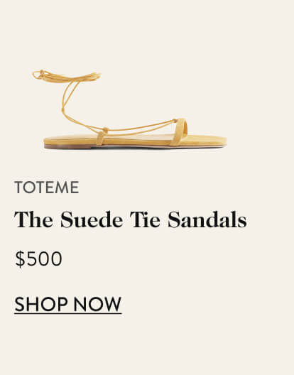 The Suede Tie Sandals