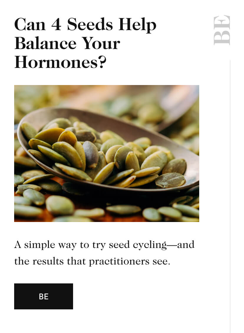 Can 4 Seeds Help Balance Your Hormones?