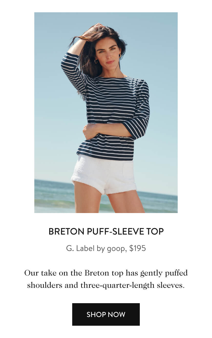 Breton Puff Sleeve Top