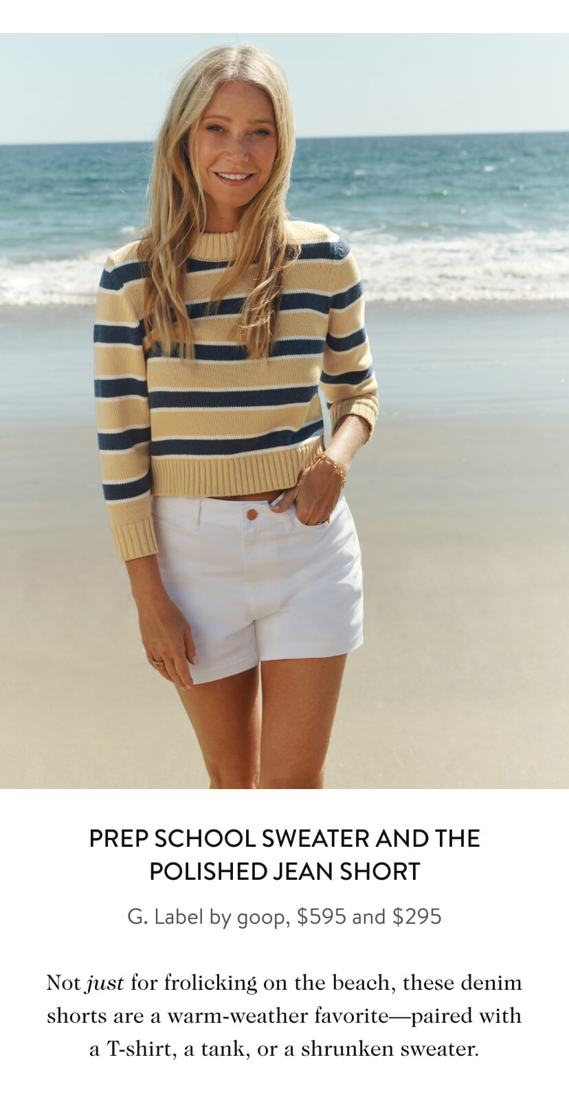 Prep School Sweater and The Polished Jean Short