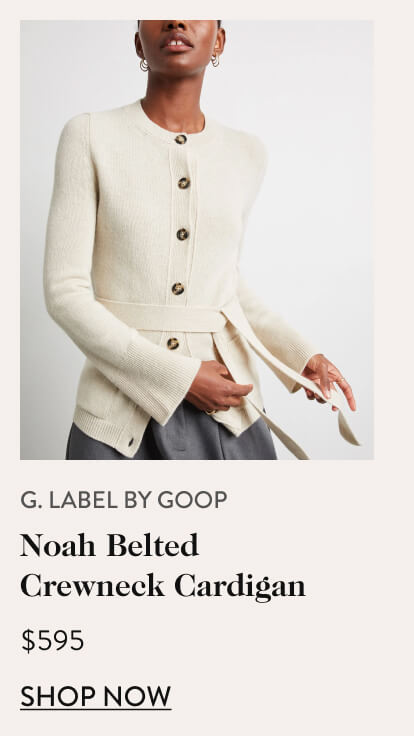 Noah Belted Crewneck Cardigan