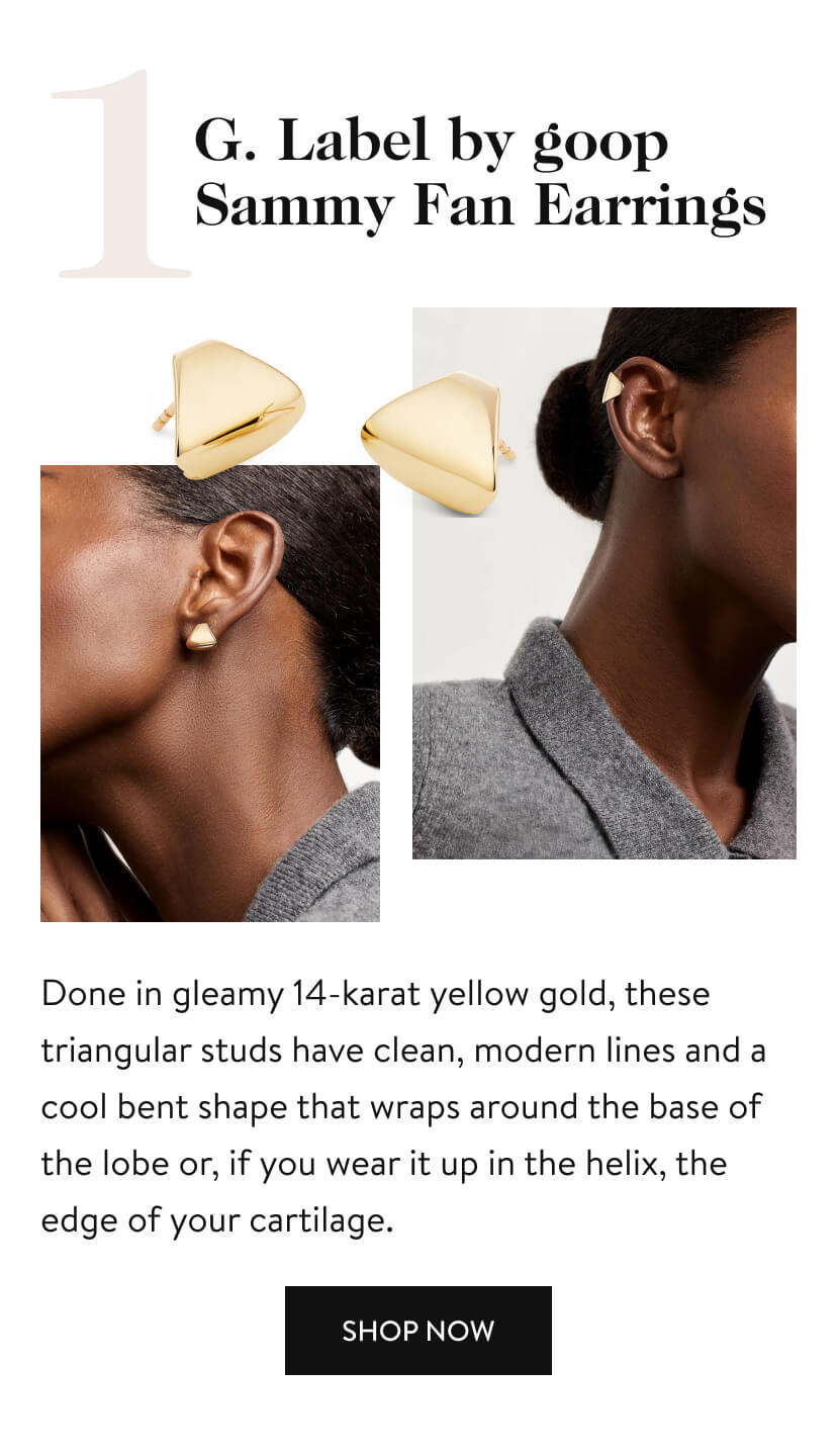 1. G. Label by goop Sammy Fan Earrings