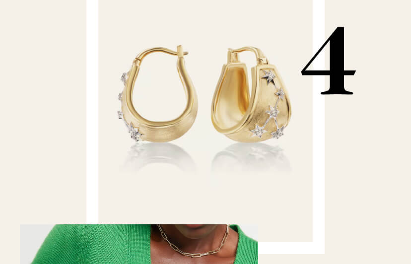 4. Constellation Hoop Earrings