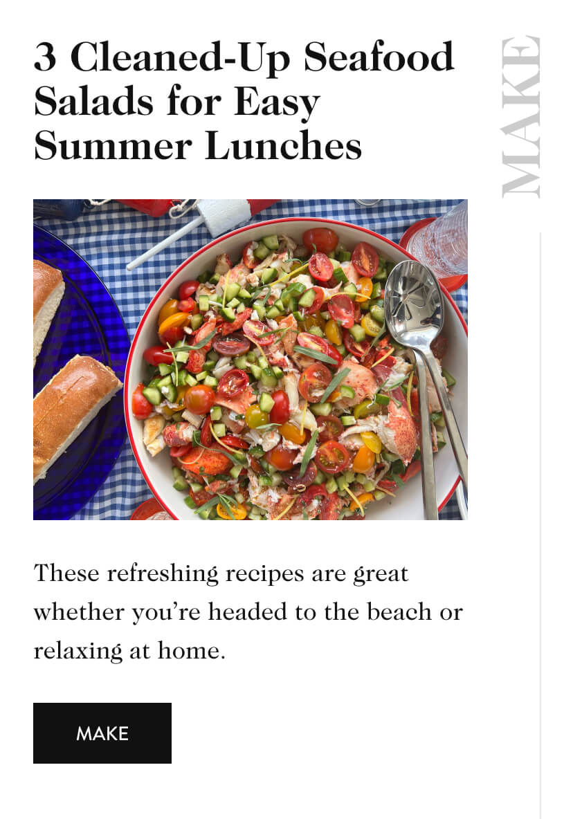 3 Cleaned-Up Seafood Salads for Easy Summer Lunches