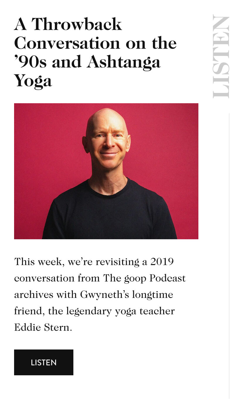 A Throwback Conversation on the '90s and Ashtanga Yoga