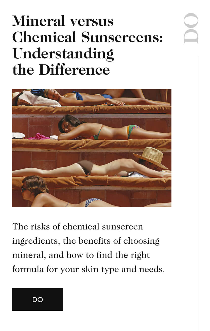 Mineral versus Chemical Sunscreens: Understanding the Difference