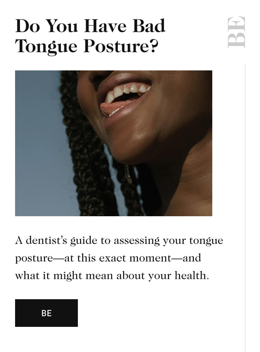 Do You Have Bad Tongue Posture? 