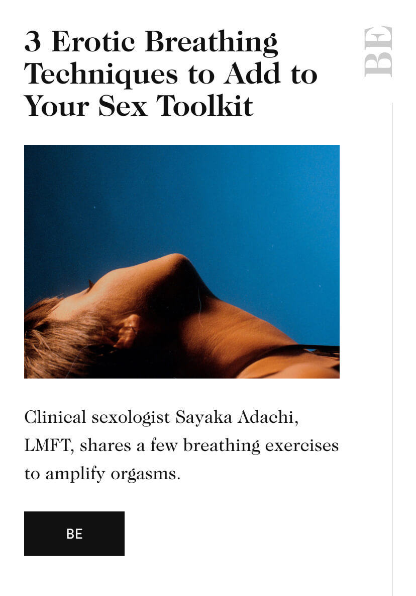 32 Erotic Breathing Techniques to Add to Your Sex Toolkit