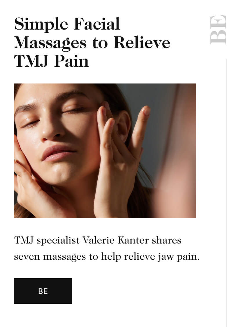 Simple Facial Massages to Relieve TMJ Pain