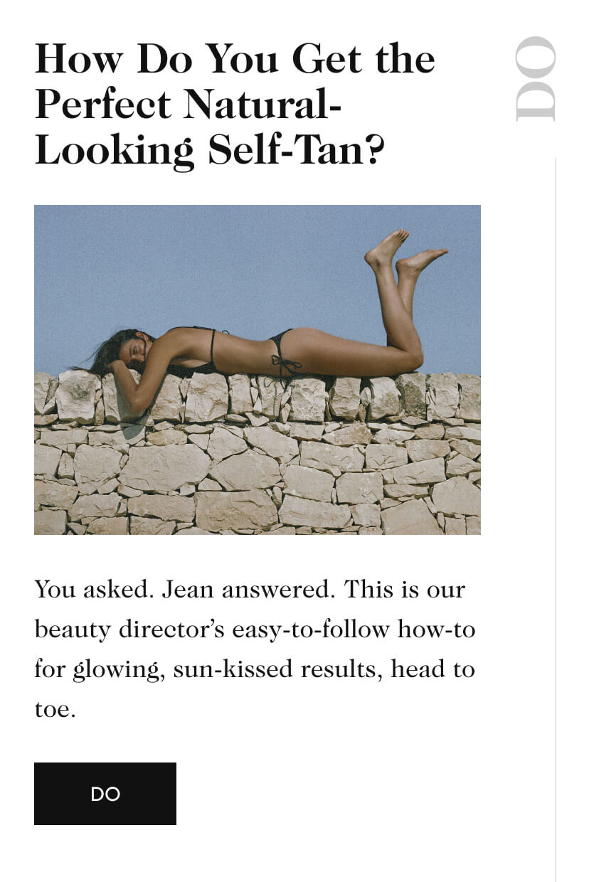 How Do You Get the Perfect Natural-Looking Self-Tan?