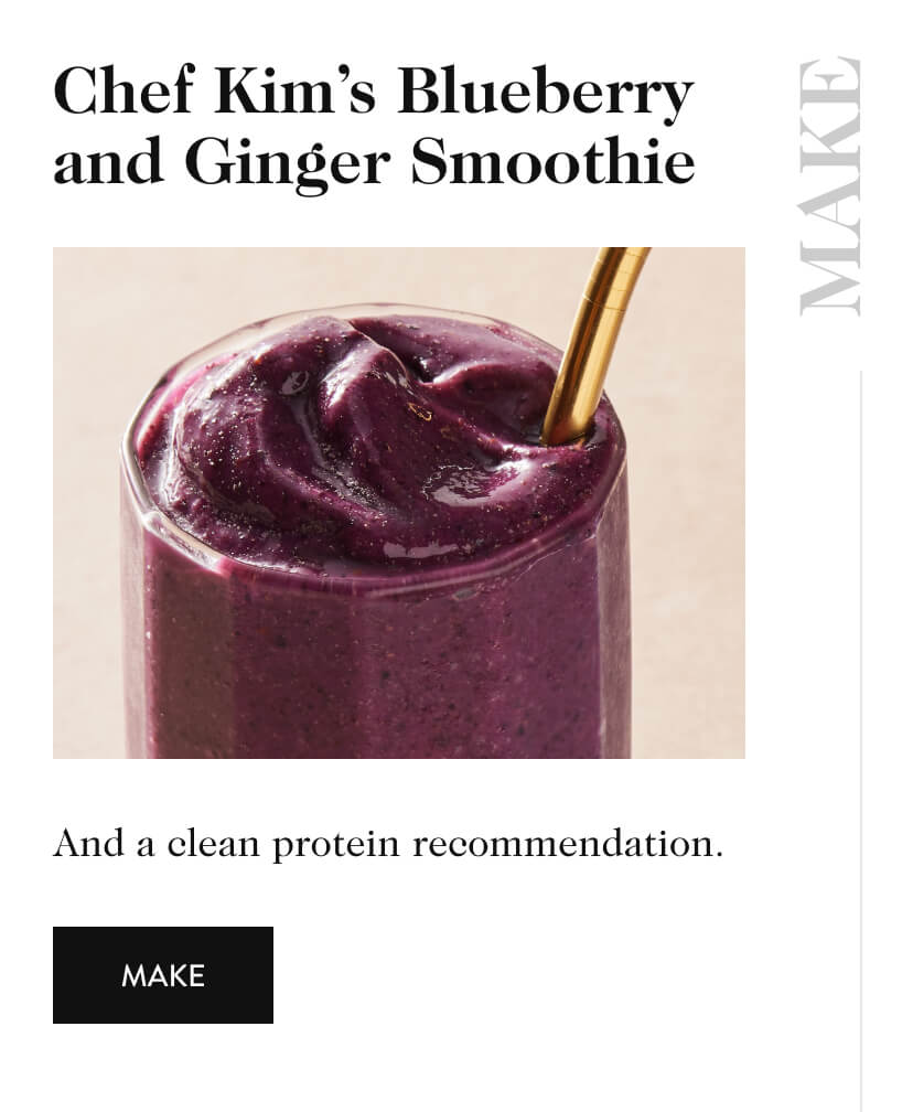 Chef Kim's Blueberry and Ginger Smoothie