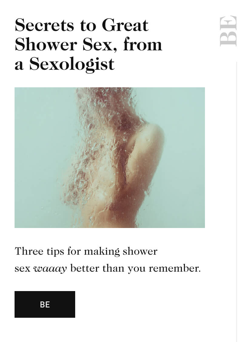Secrets to Great Shower Sex, from a Sexologist
