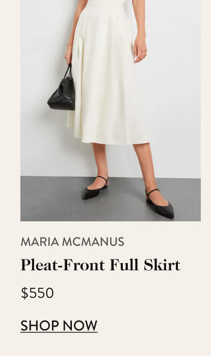 Pleat- Front Full Skirt