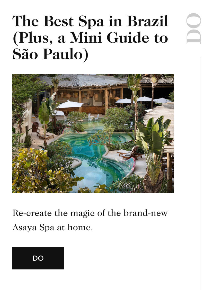 The Best Spa in Brazil (Plus, a Mini Guide to São Paulo)