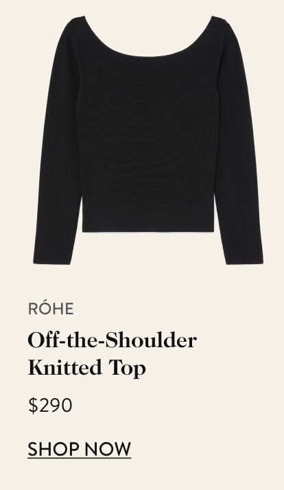 Off-the-Shoulder Knitted Top