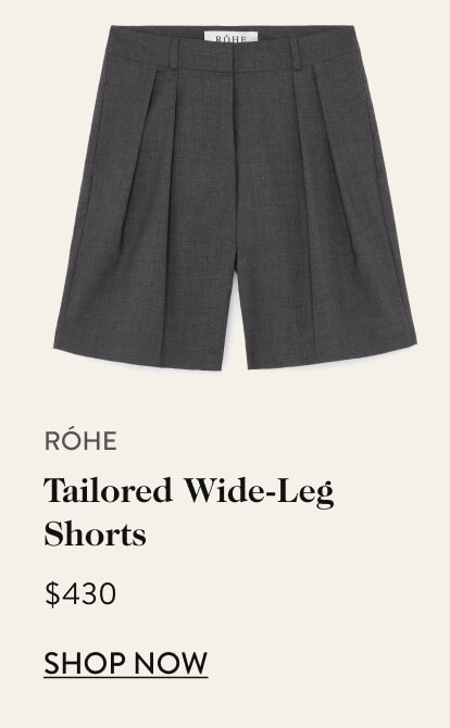 Tailored Wide-Leg Shorts