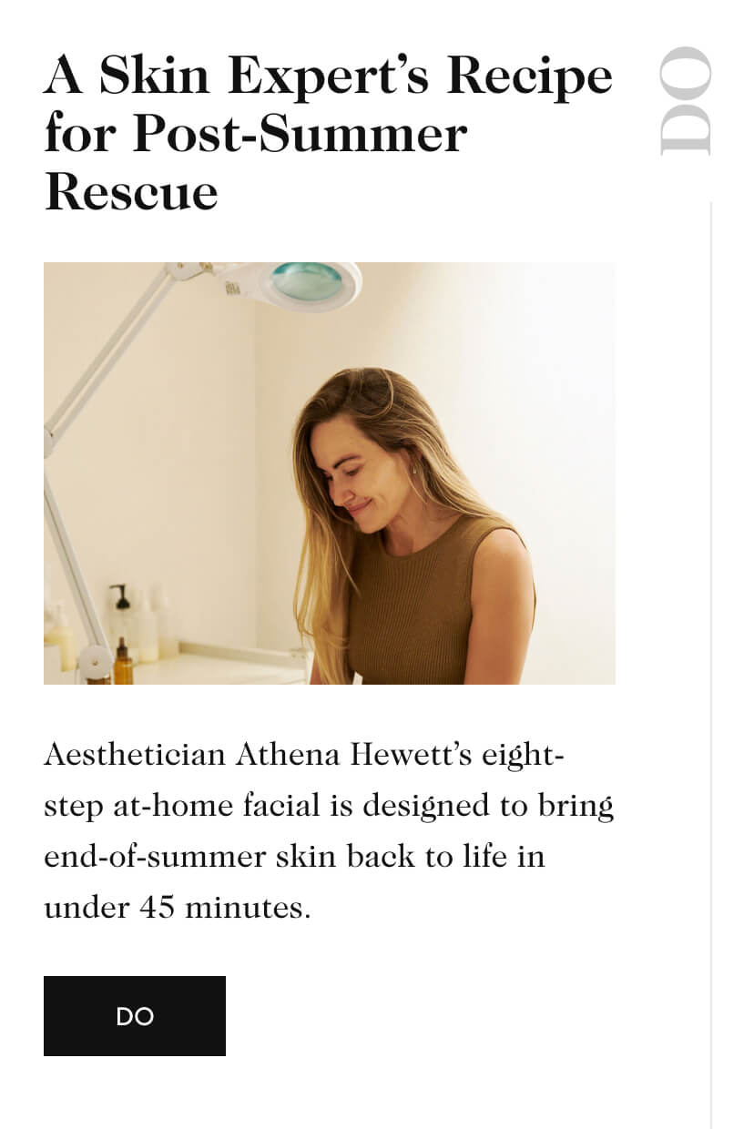 A Skin Expert's Recipe for Post-Summer Rescue