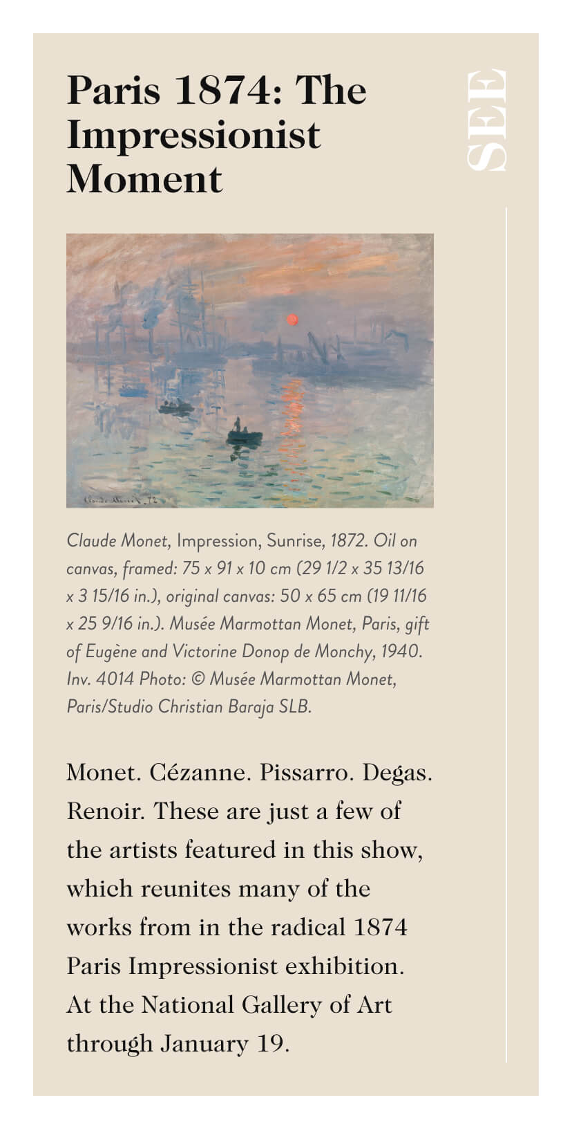 Paris 1874: The Impressionist Moment