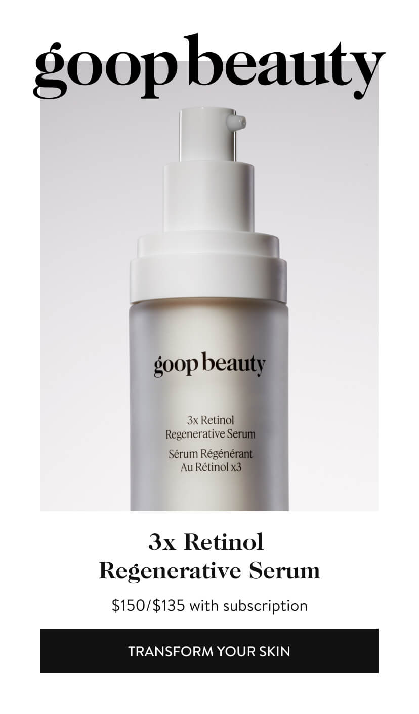 3x Retinol Regenerative Serum. $150/$135 with subscription. Transform Your Skin