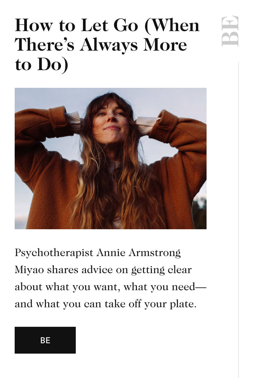 How to Let Go (When There's Always More to Do)