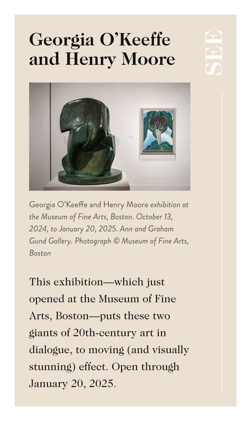 Georgia O'Keeffe and Henry Moore