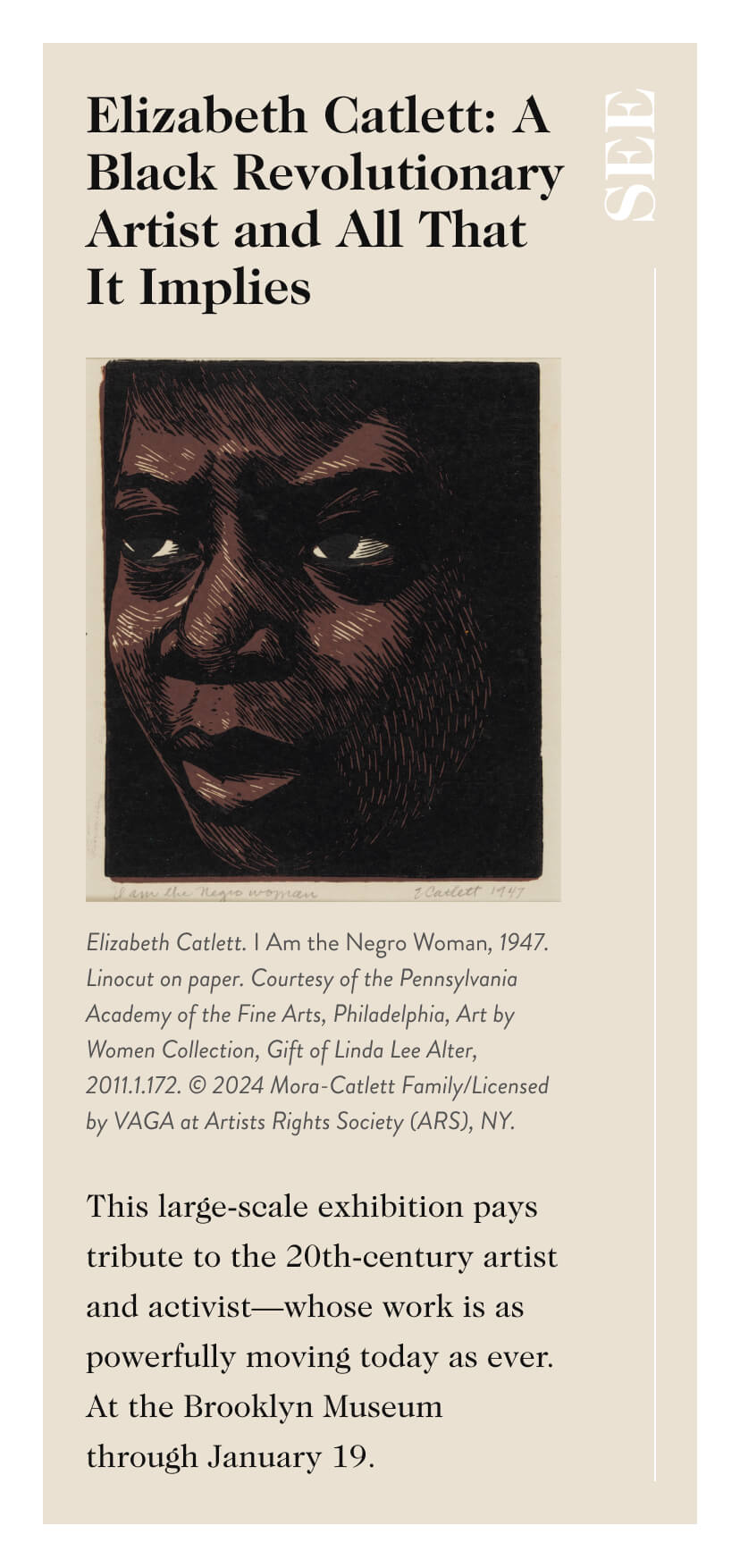 Elizabeth Catlett: A Black Revolutionary Artist and All That It Implies