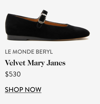 Velvet Mary Janes