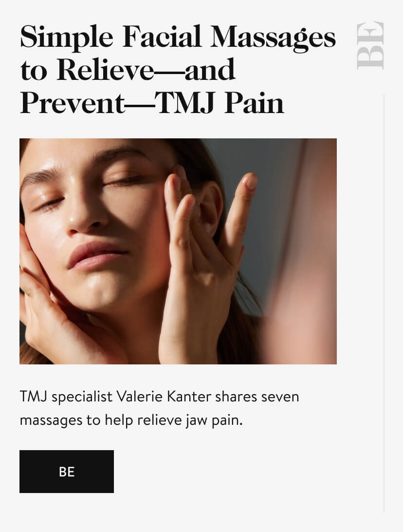 Simple Facial Massages to Relieve—and Prevent—TMJ Pain