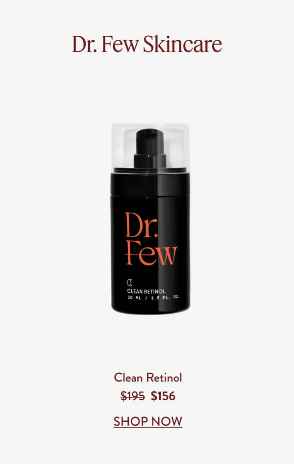 Dr. Few Skincare. Clean Retinol