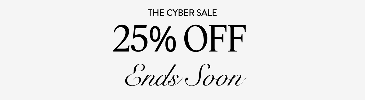 25% OFF Ends Soon