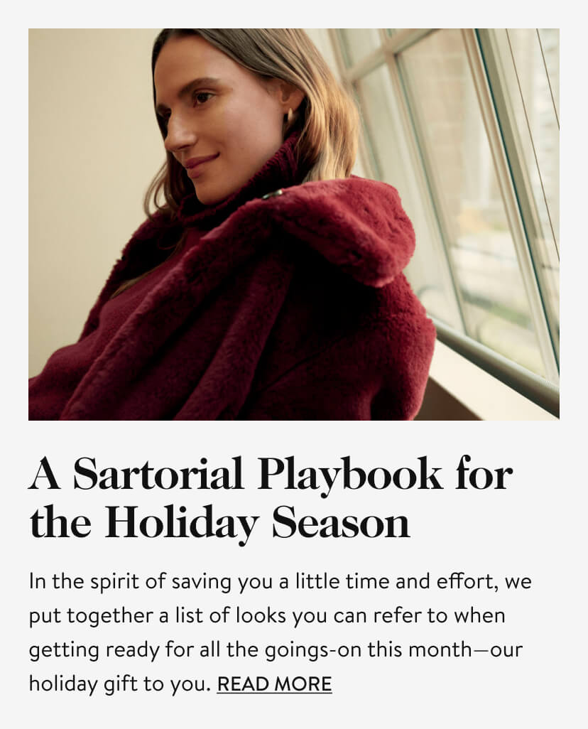 A Sartorial Playbook for the Holiday Season