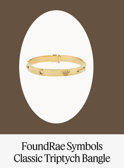 FoundRae Symbols Classic Triptych Bangle