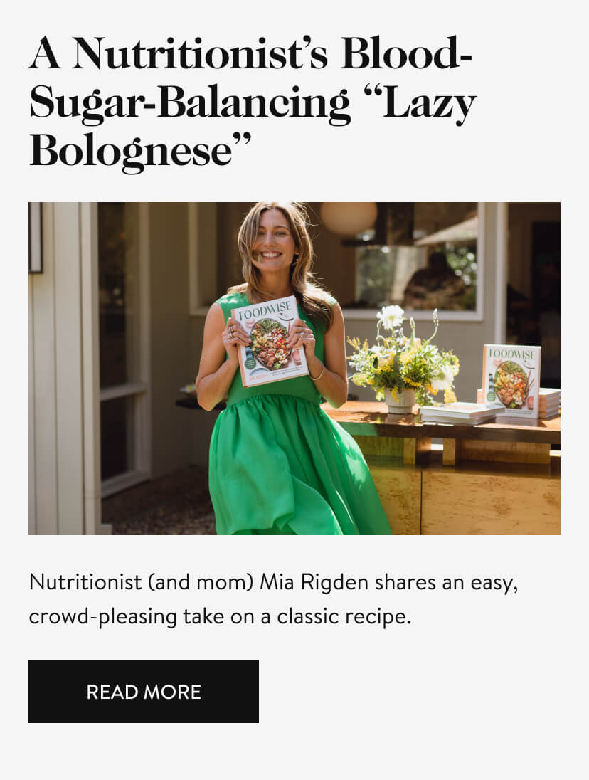 A Nutritionist's Blood-Sugar Balancing ''Lazy Bolognese''