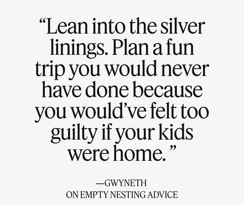 “Lean into the silver linings. Plan a fun trip you would never have done because you would’ve felt too guilty if your kids were home. ”