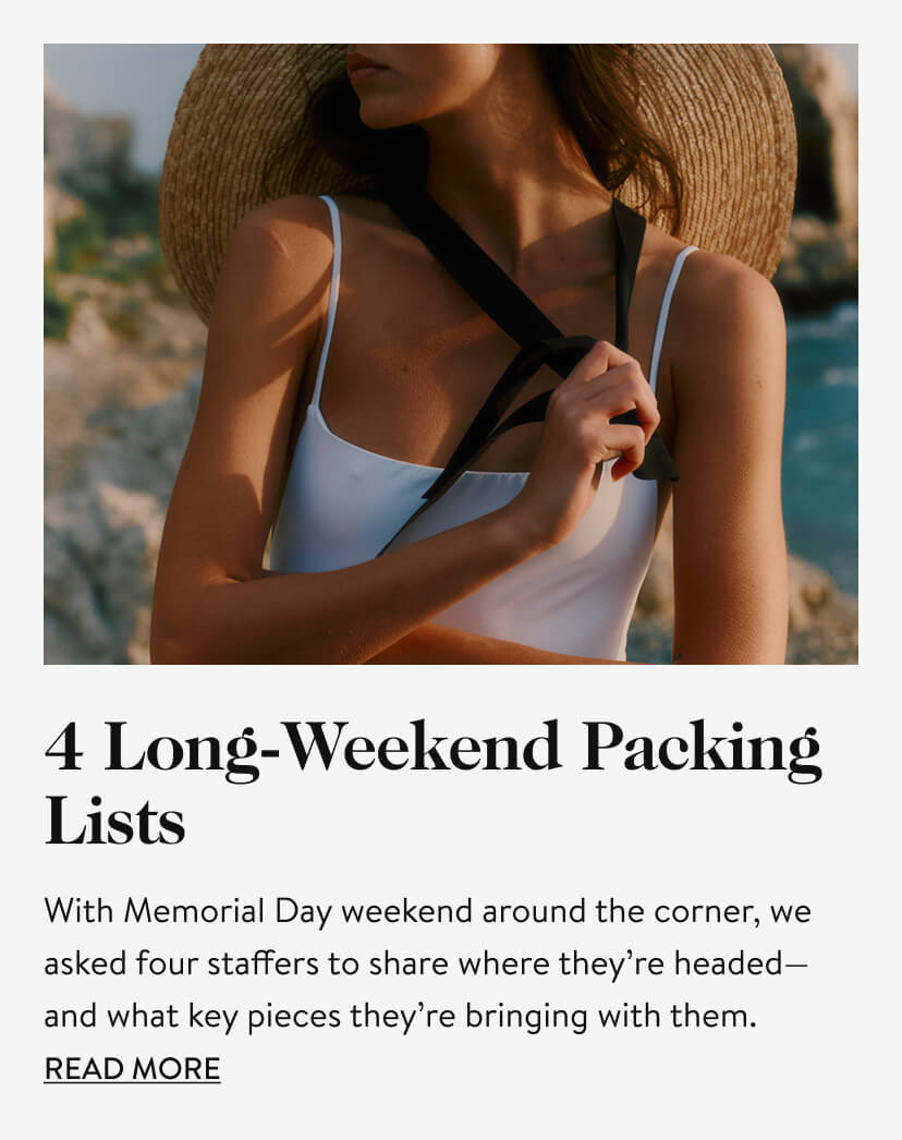 4 Long-Weekend Packing Lists