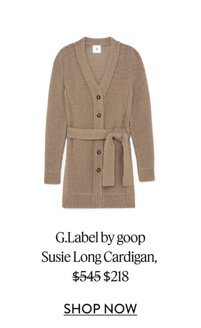 G.Label by goop Susie Long Cardigan,  $545 $218